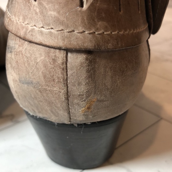 Elites by Walking Cradles Womens Boot Boots Leather Tan Buckle Zipper 12W WIDE - Picture 7 of 9